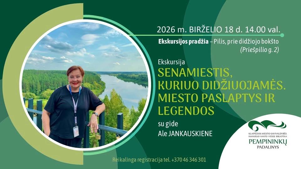 Ekskursija „Senamiestis, kuriuo didžiuojamės. Miesto paslaptys ir legendos" su gide Ale Jankauskiene