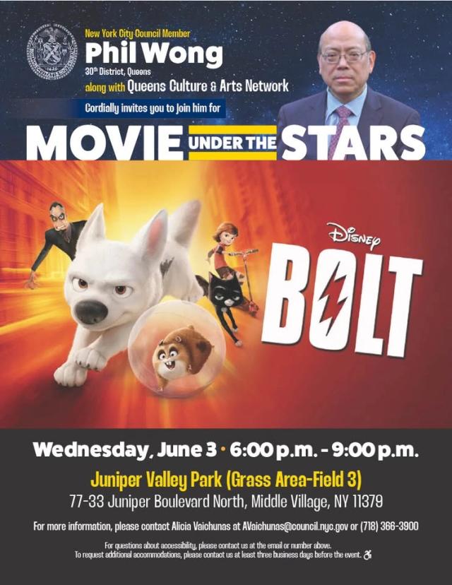 Movie Under the Stars: Disney's Bolt
