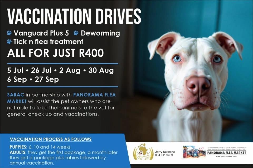 SARAC Animal Vaccination & Blanket Drive - July to September