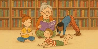 Sagoyoga på Stöde bibliotek