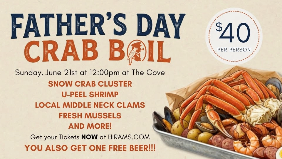 Father's Day Crab Boil @ the Cove!