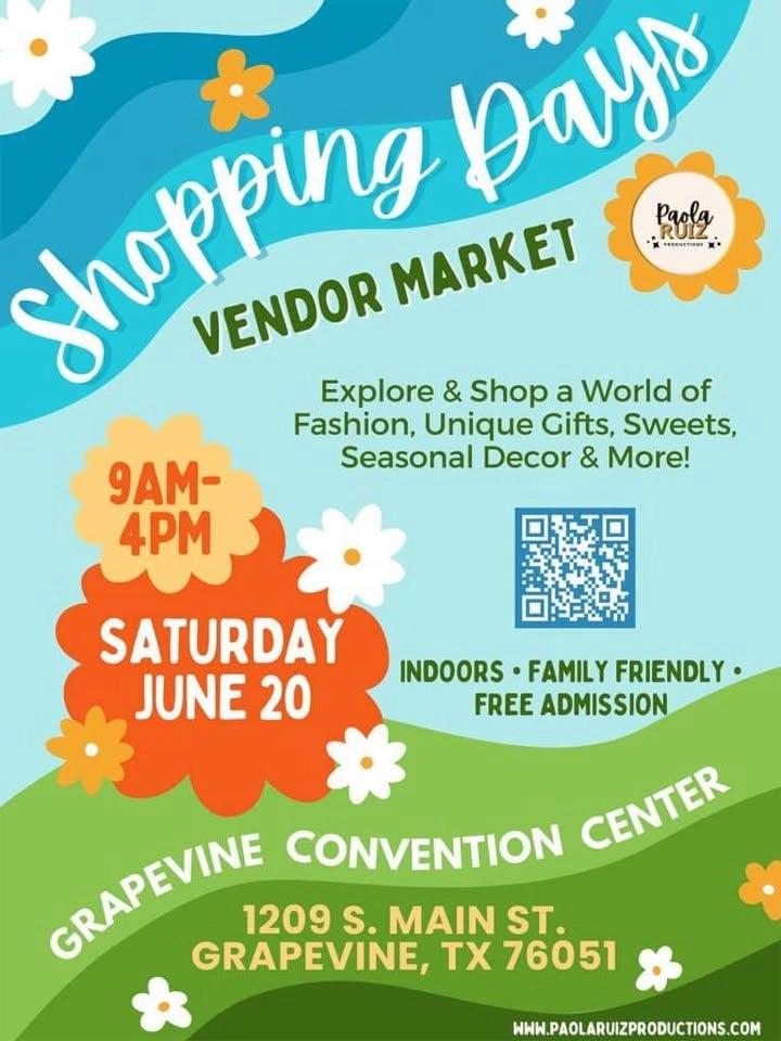 Shopping Days Vendor Market - Grapevine Convention Center