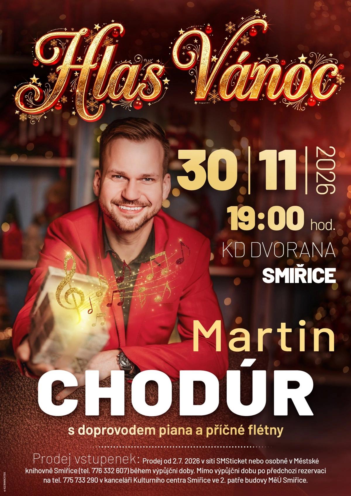 Vánoční recitál Martina Chodúra Hlas Vánoc