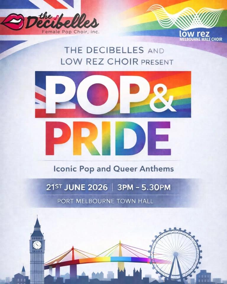 The Decibelles and Low Rez Choir Present: Pop & Pride