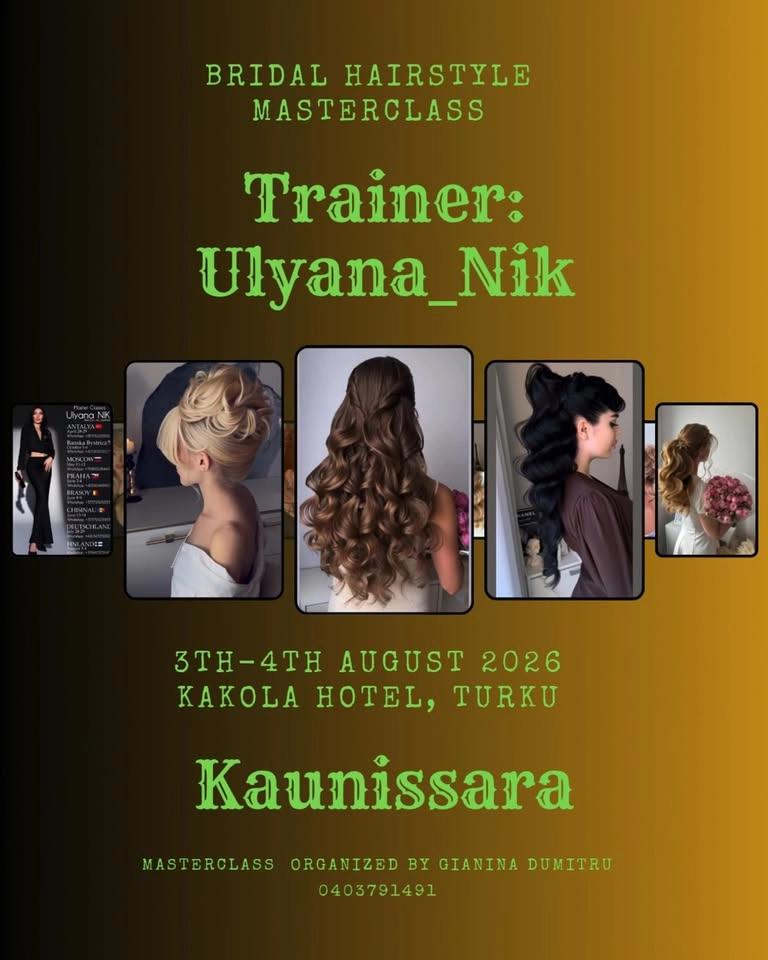 Bridal Hairstyling Masterclass with International Hairstylists Ulyana_Nik