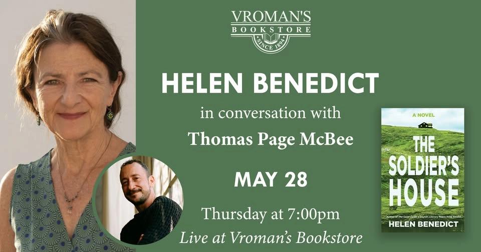 Helen Benedict, with Thomas Page McBee, discusses & signs The Soldier’s House