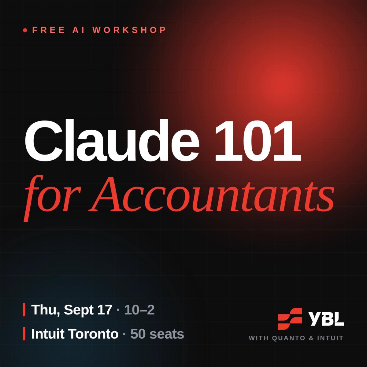 YBL AI Workshop: Claude 101 for Accountants
