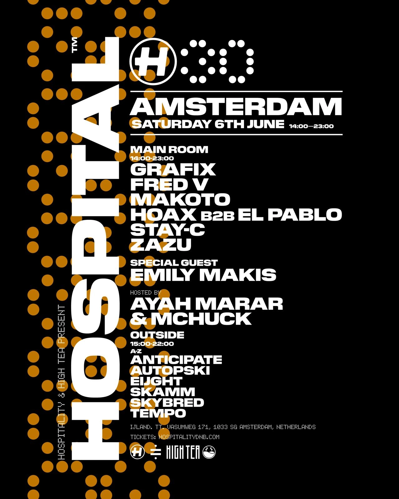 HIGH TEA presents: Hospital30 Amsterdam