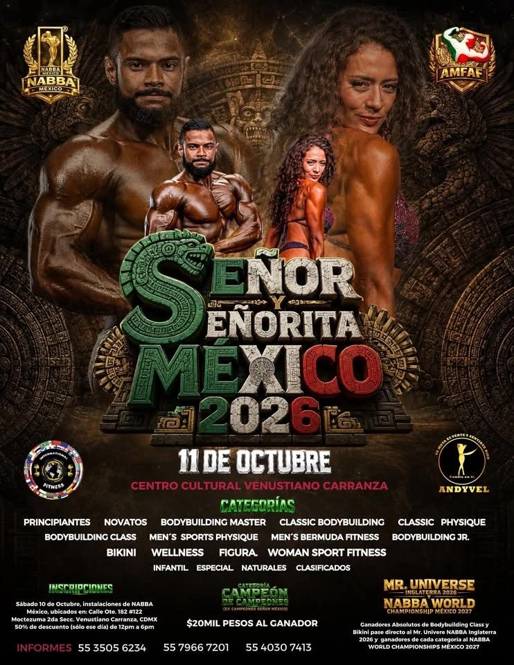 Sr México y señorita Mexico fitness