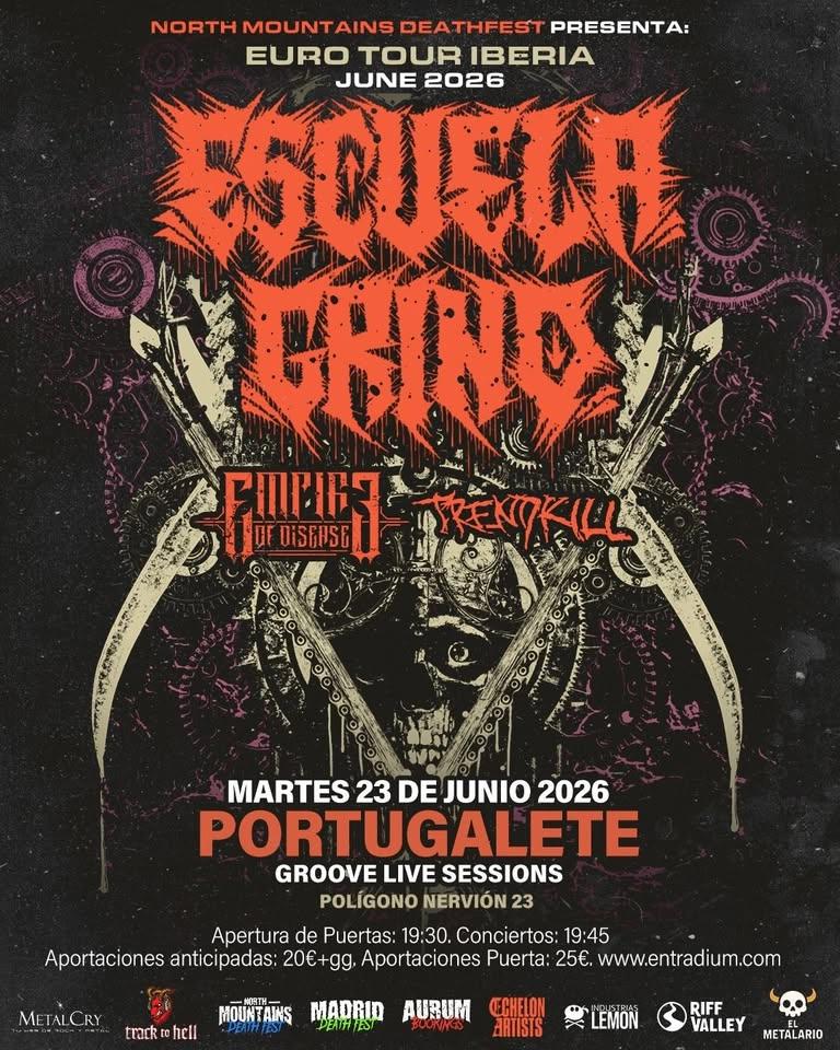 Escuela Grind + Empire of Disease + Trendkill en Groove - Portugalete