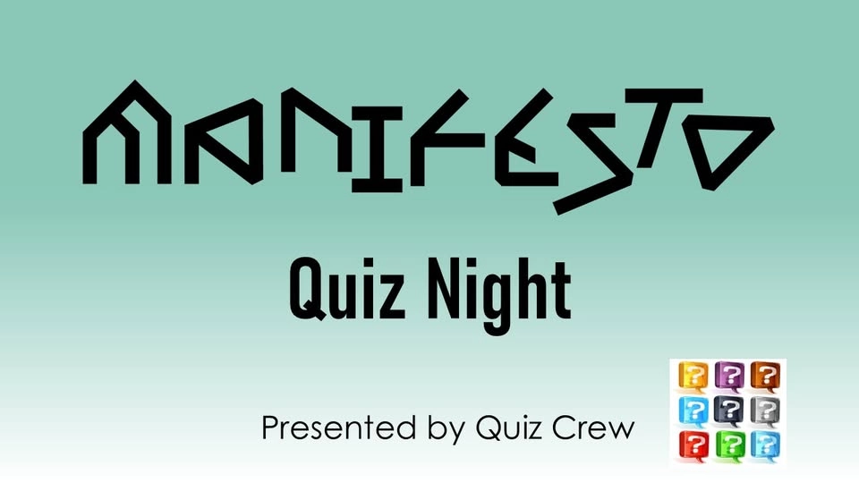 Manifesto Market Quiz Night