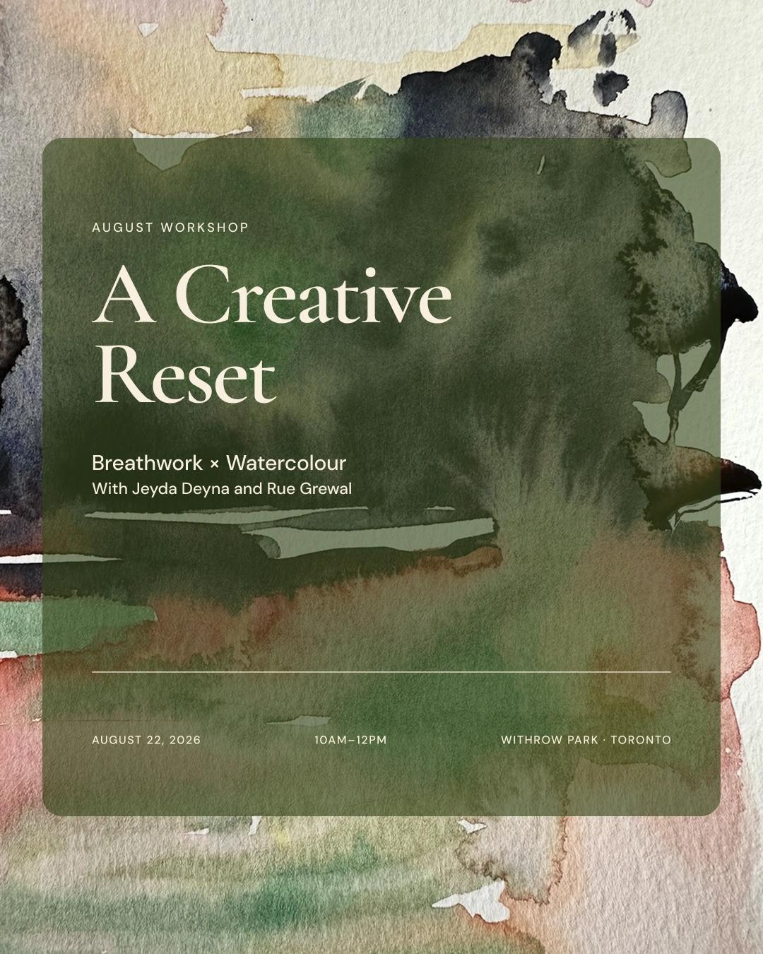 A Creative Reset: Breathwork x Watercolour