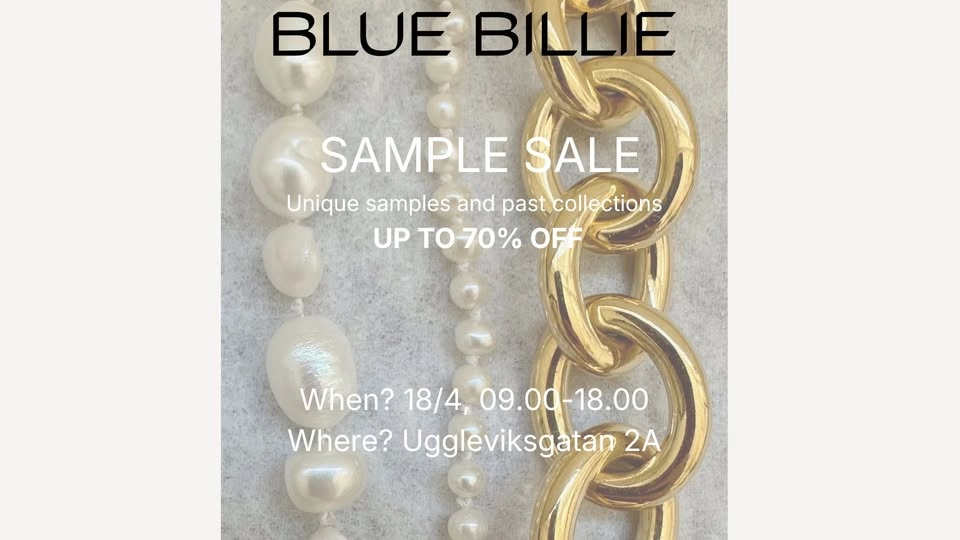 BLUE BILLIE SAMPLE SALE