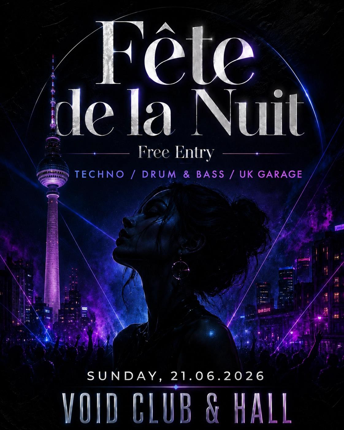 Fête de la Nuit (Free Entry) with Anna Hoeber, Emaenu, Upzet, Quilicy, Cryst, MixB, Anton Quasi