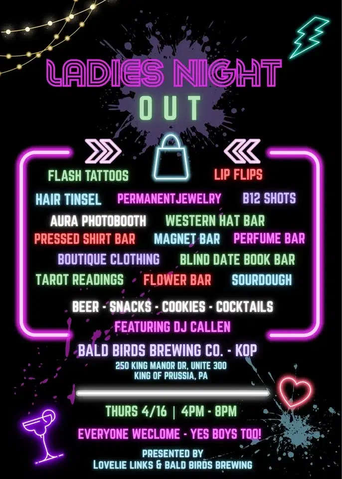 ⚡️Ladies Night Out at Bald Birds Brewing KOP⚡️