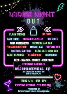 ⚡️Ladies Night Out at Bald Birds Brewing KOP⚡️