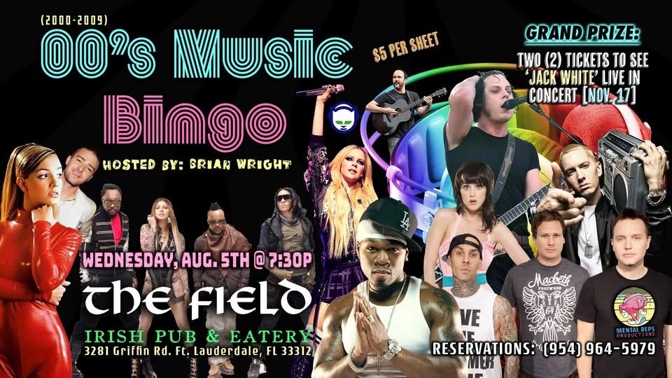00'S MUSIC BINGO