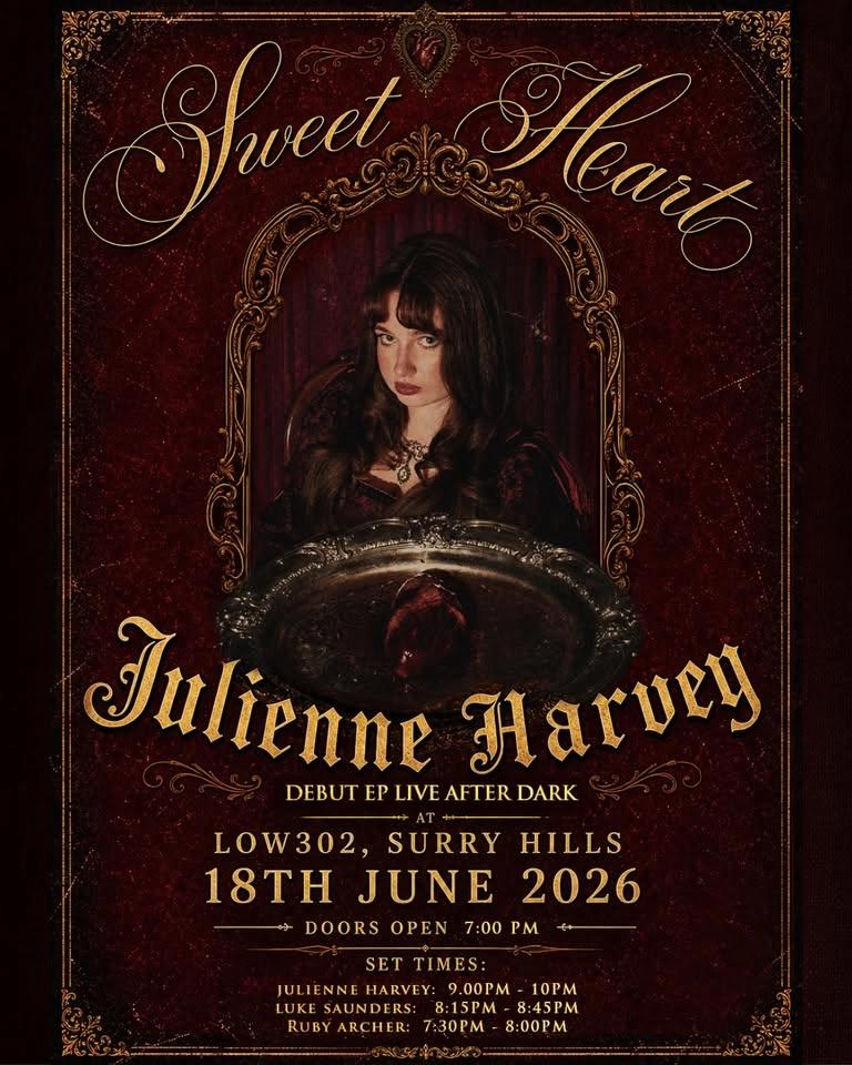 Julienne Harvey DEBUT EP “Sweet Heart” Live After Dark