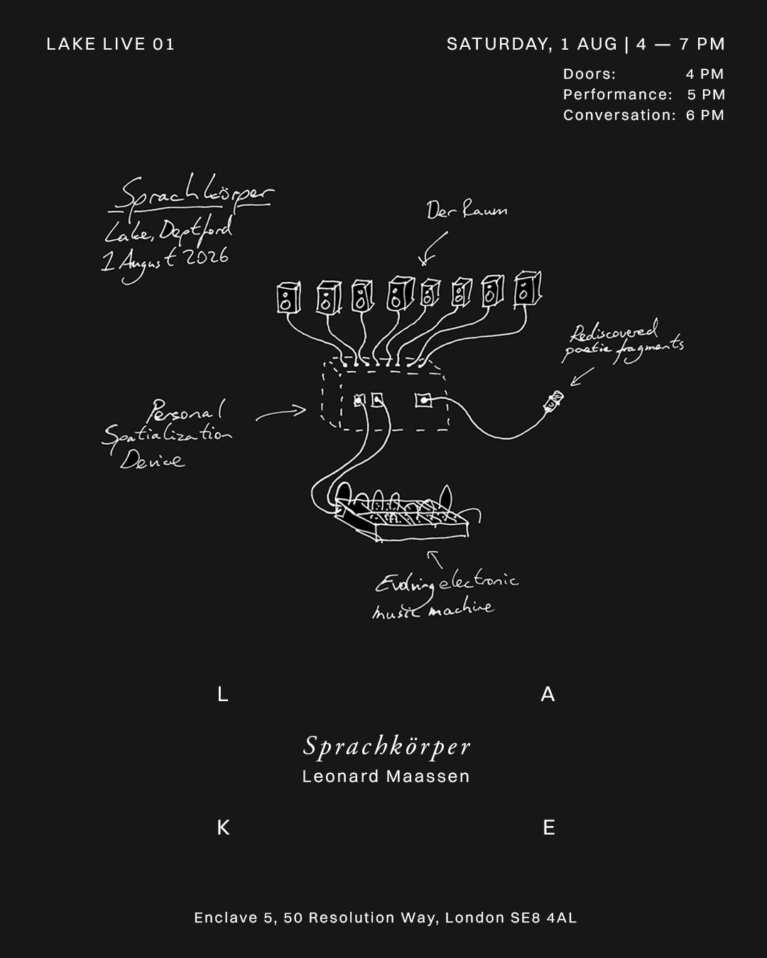 Lake Live 01: Sprachkörper
– Leonard Maassen