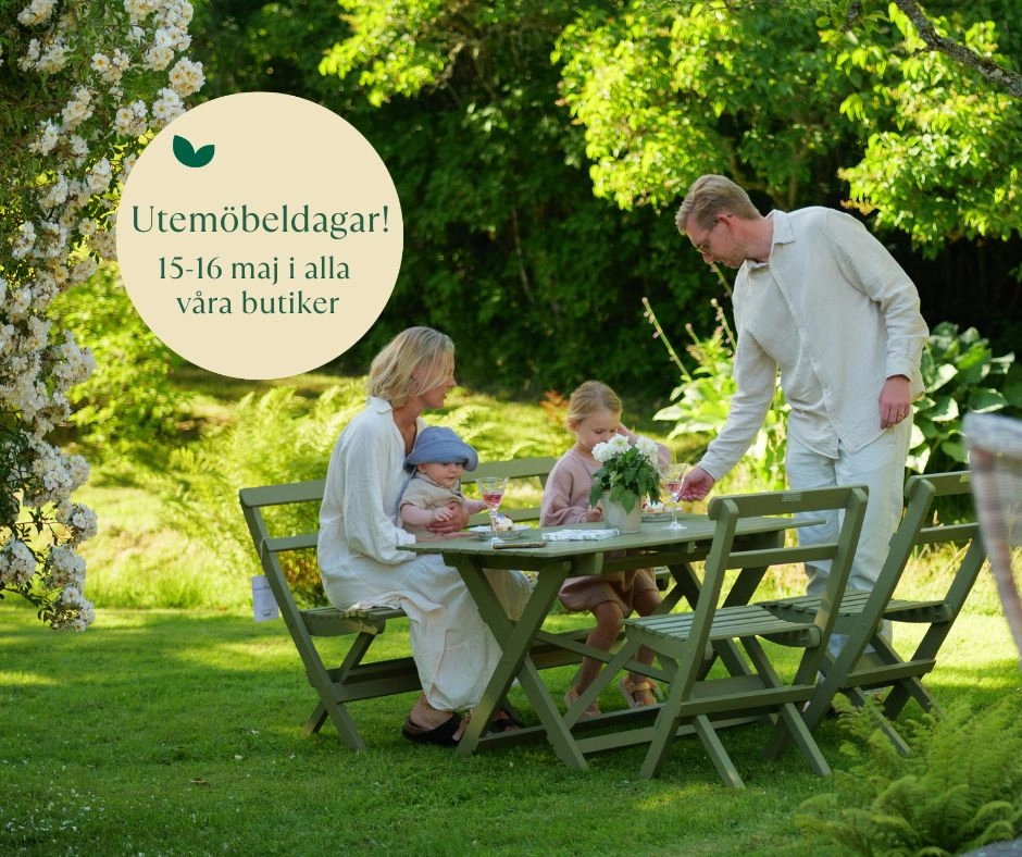 🌿 Utemöbeldagar 15–16 maj – upp till 40% | Bromma