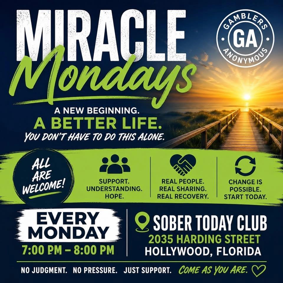Gamblers Anonymous Monday Meeting