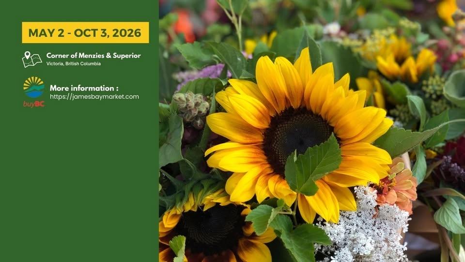 James Bay Market - Every SAturday May 3 - Oct 4, 2026