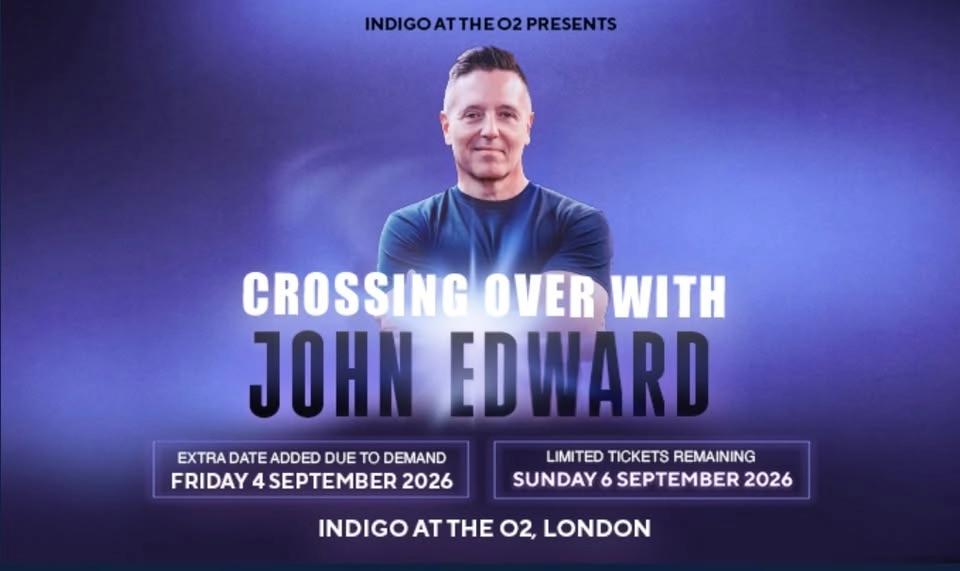 Crossing Over with Psychic Medium John Edward live in London, UK