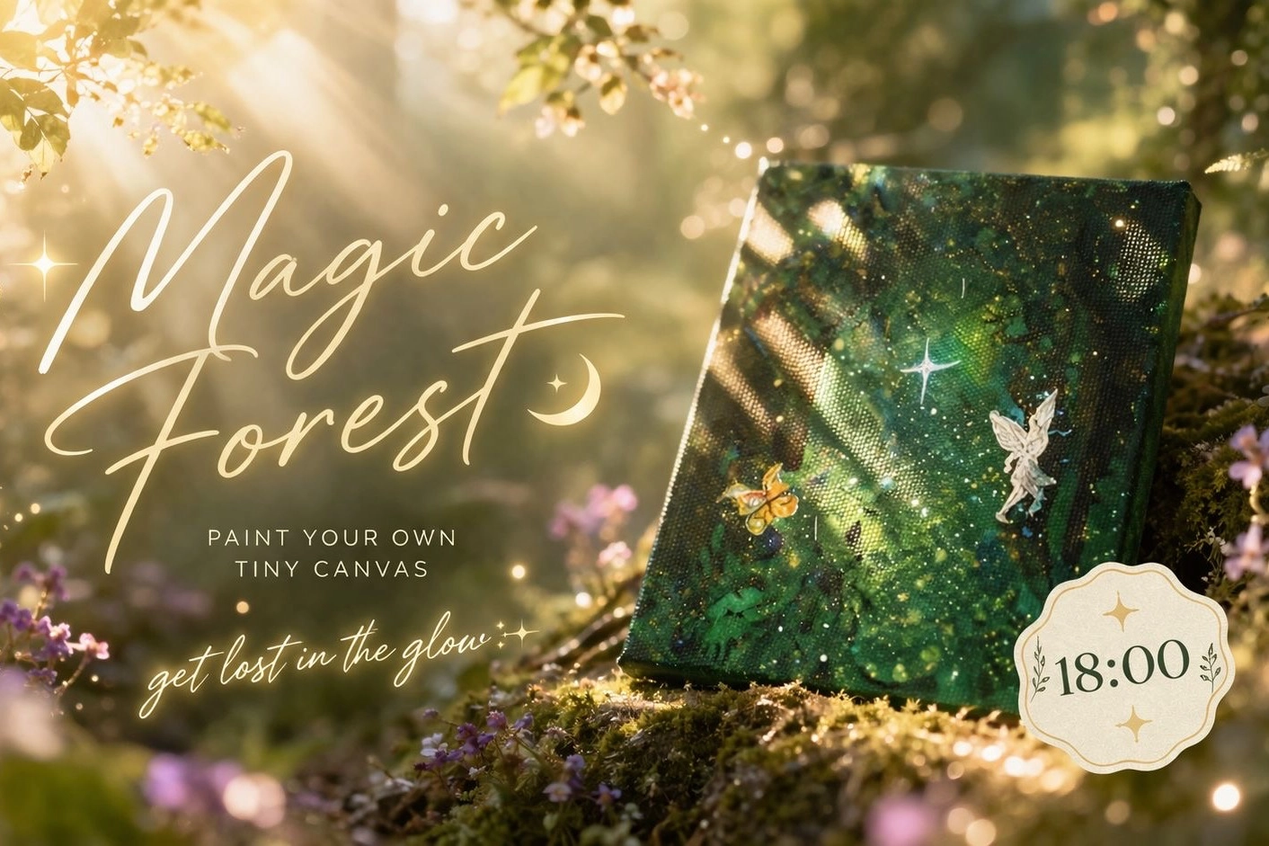 Mini Canvas Painting: Magic Forest edition✨