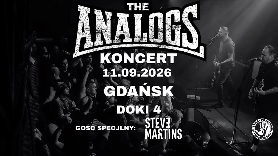 GDAŃSK: 11.09.2026: THE ANALOGS + Steve Martins- Klub Doki 4