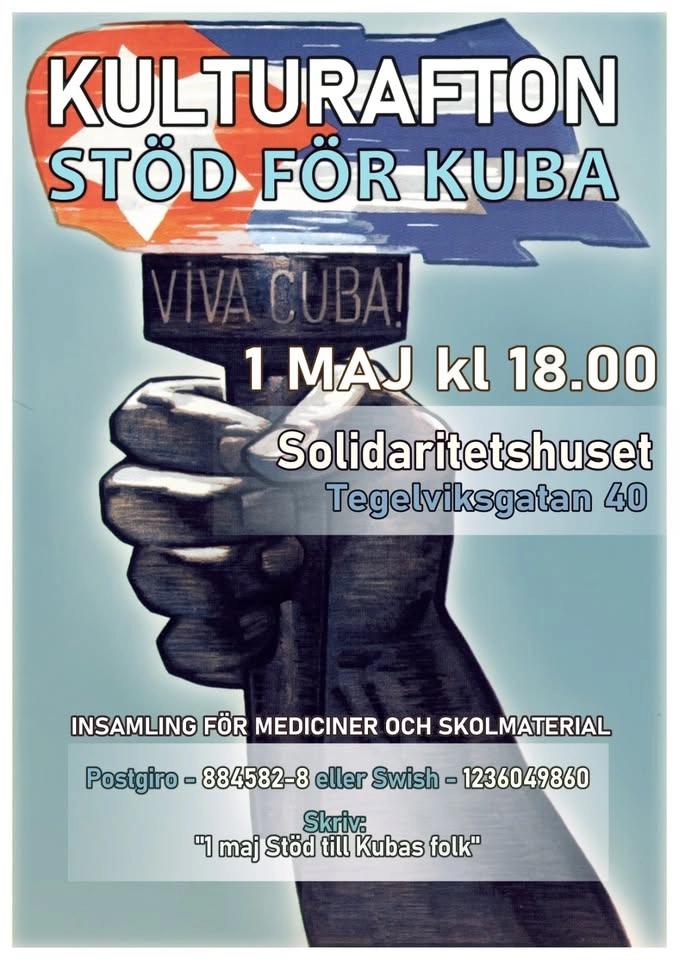 Kulturafton till stöd för Kubas folk