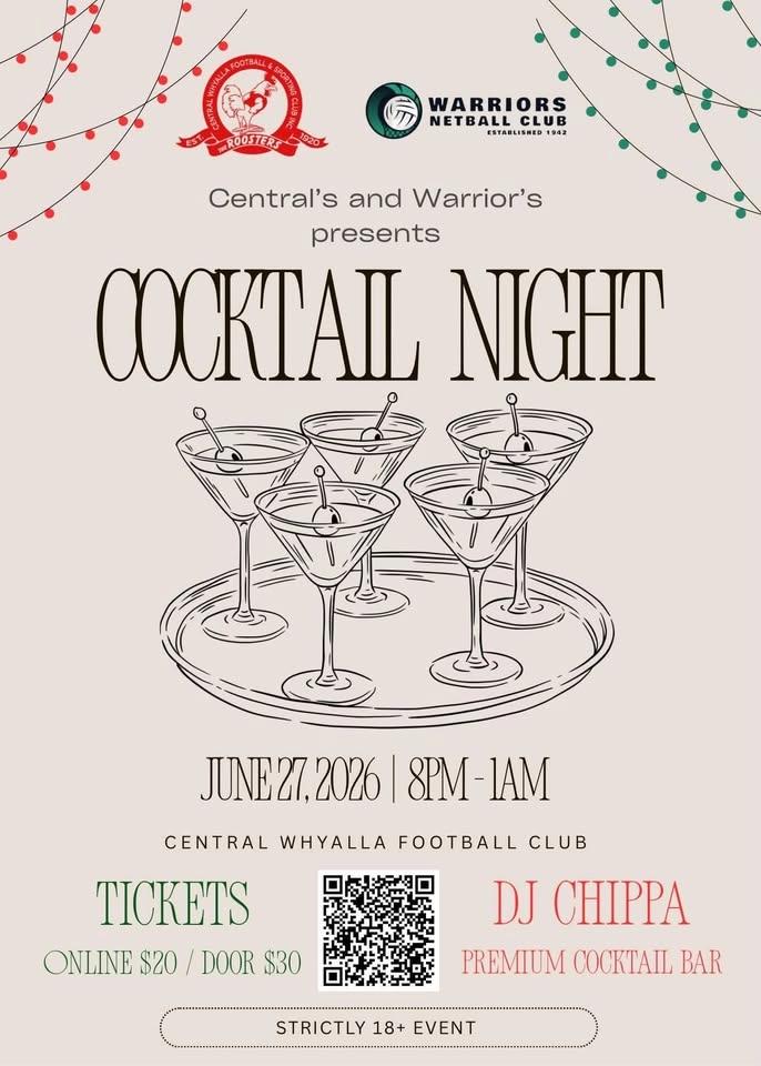 Centrals and Warriors Cocktail Night