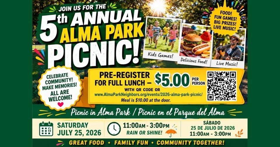 5th Annual Alma Park Picnic