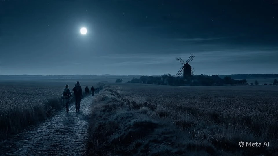 Rando de pleine lune - 20km de la Pévèle