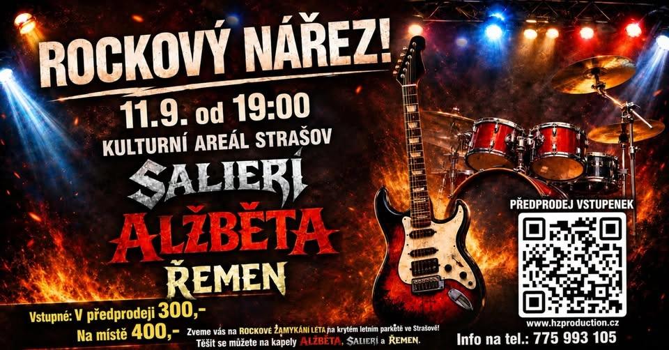 Rockové zamykání léta / ALŽBĚTA, Salieri, Řemen / Letní parket Strašov