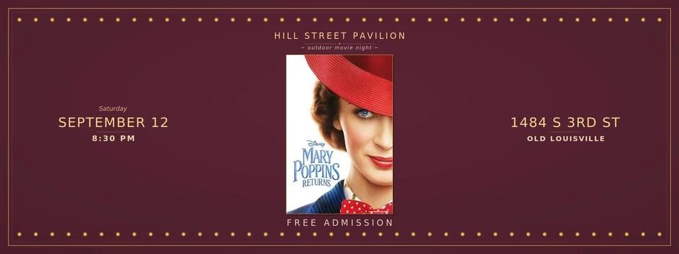 Hill Street Pavilion Movie Nights: Mary Poppins Returns