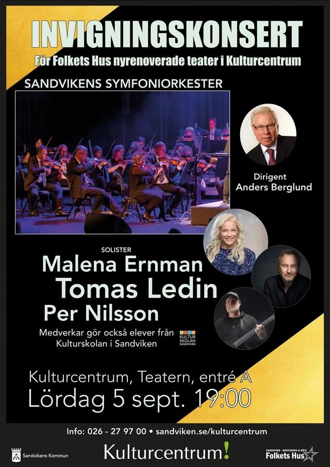 Invigningskonsert - Teatern Kulturcentrum OBS! SLUTSÅLD
