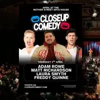 CLOSEUP COMEDY at Rother St Arts House with Adam Rowe and more!