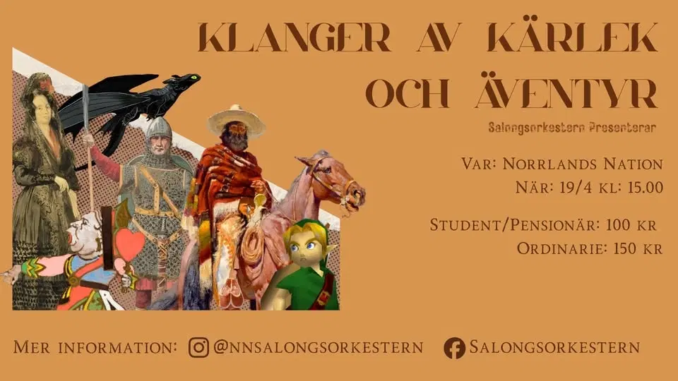 Salongsorkesterns vårkonsert - Klanger av kärlek och äventyr