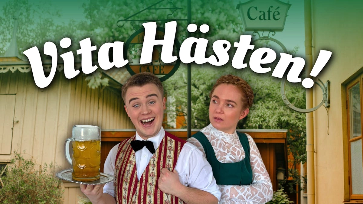 Vita hästen!