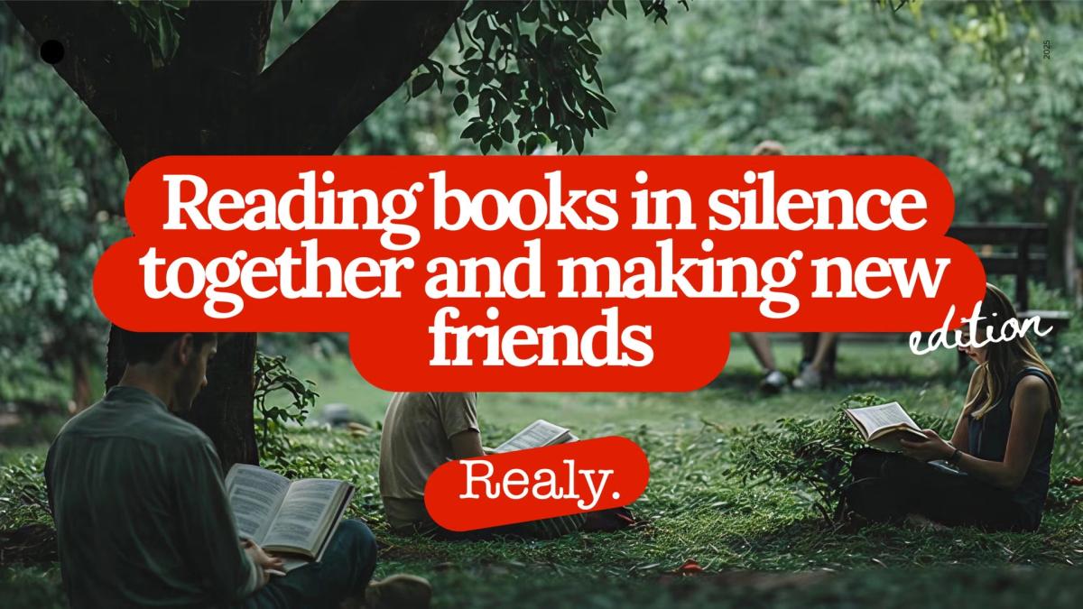 Reading books in silence — Make New Friends in Lisbon