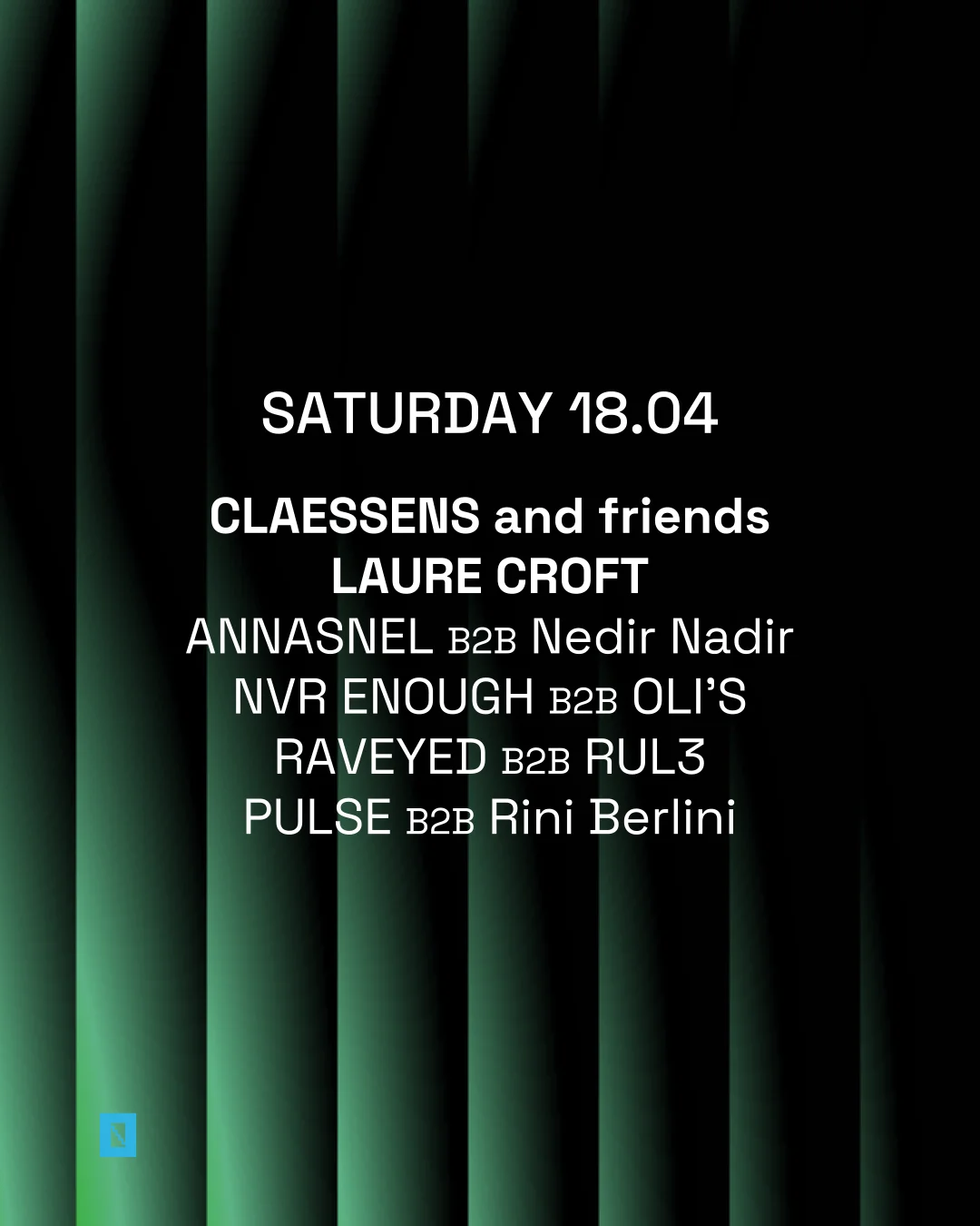 Toffler presents Claessens and friends