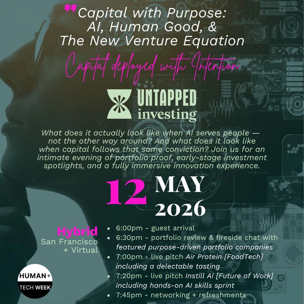 Capital with Purpose: AI, Human Good, & The New Venture Equation