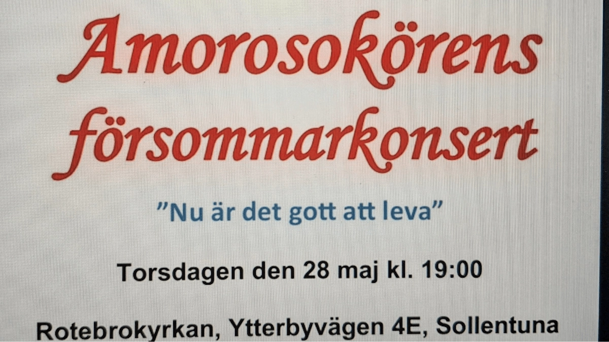 Amorosokörens Försommarkonsert