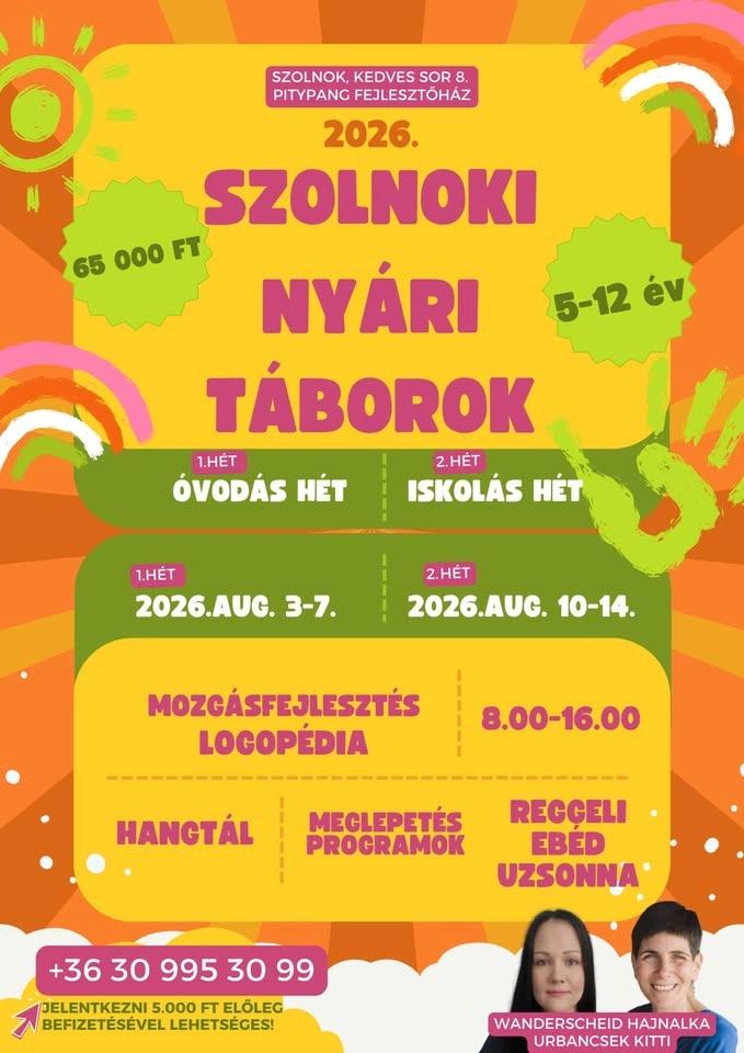 Szolnoki nyári táborok