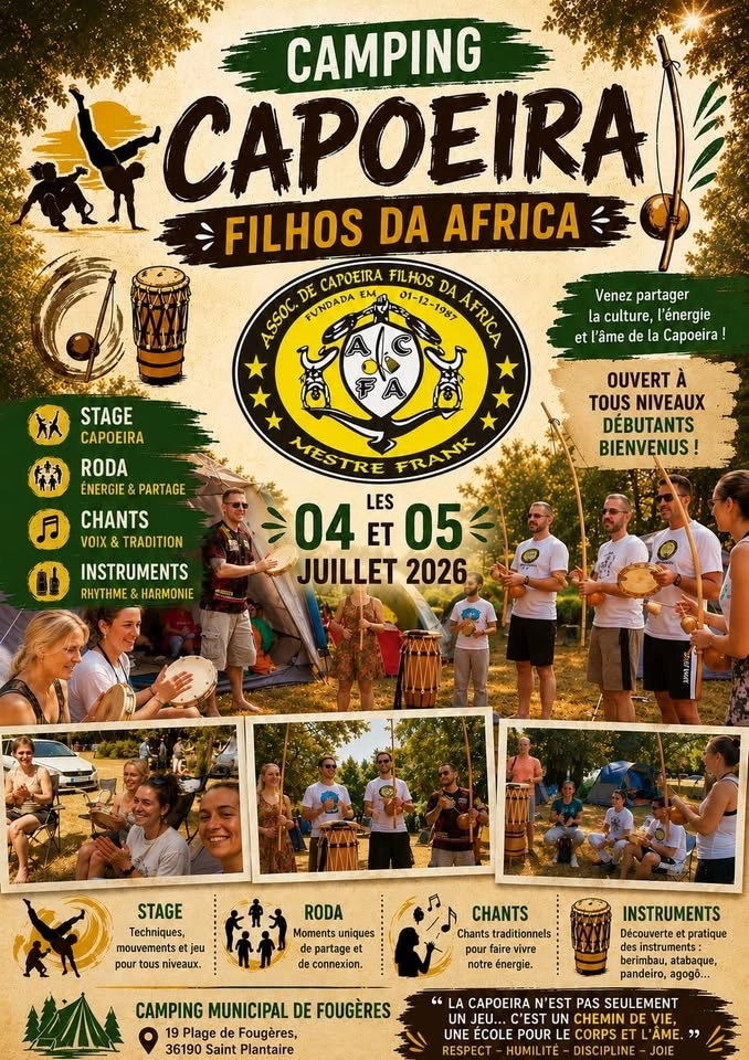 18ème STAGE D’ÉTÉ CAPOEIRA ACFA.