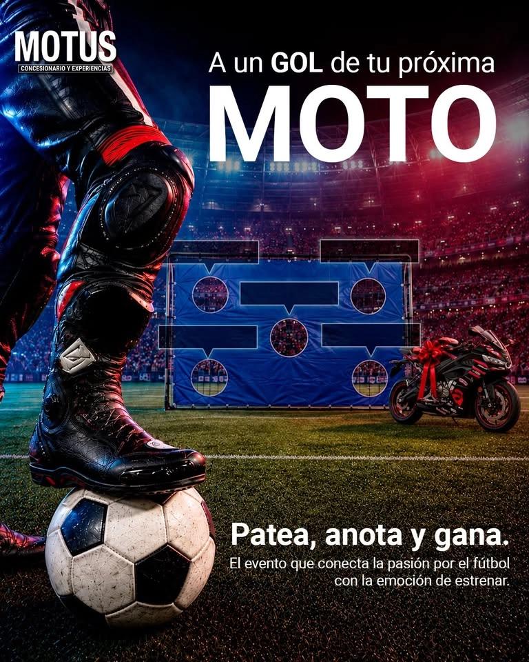 A un gol de tu moto