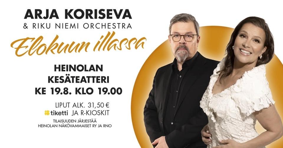 Arja Koriseva ja Riku Niemi Orchestra – Elokuun illassa