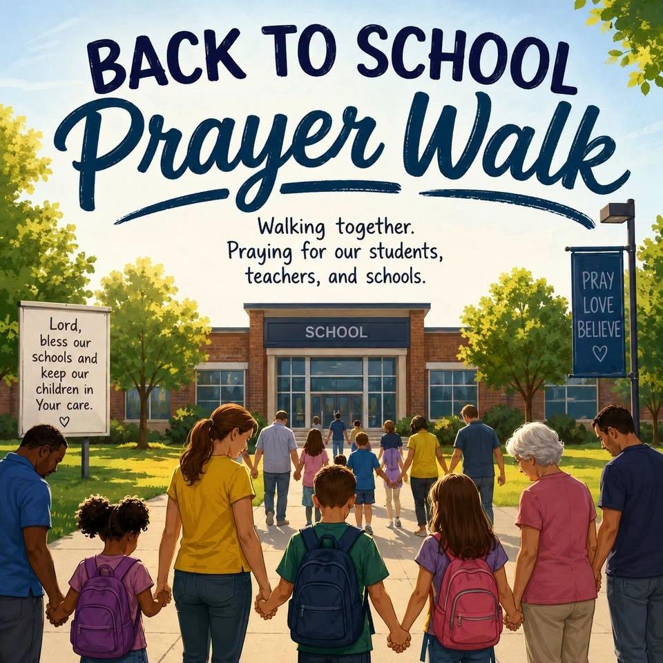 Back to school prayer walk
