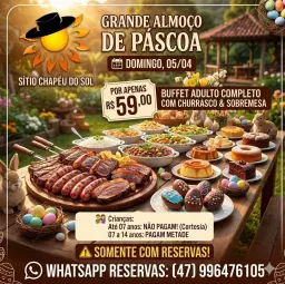 Almoço de Páscoa 🍖
