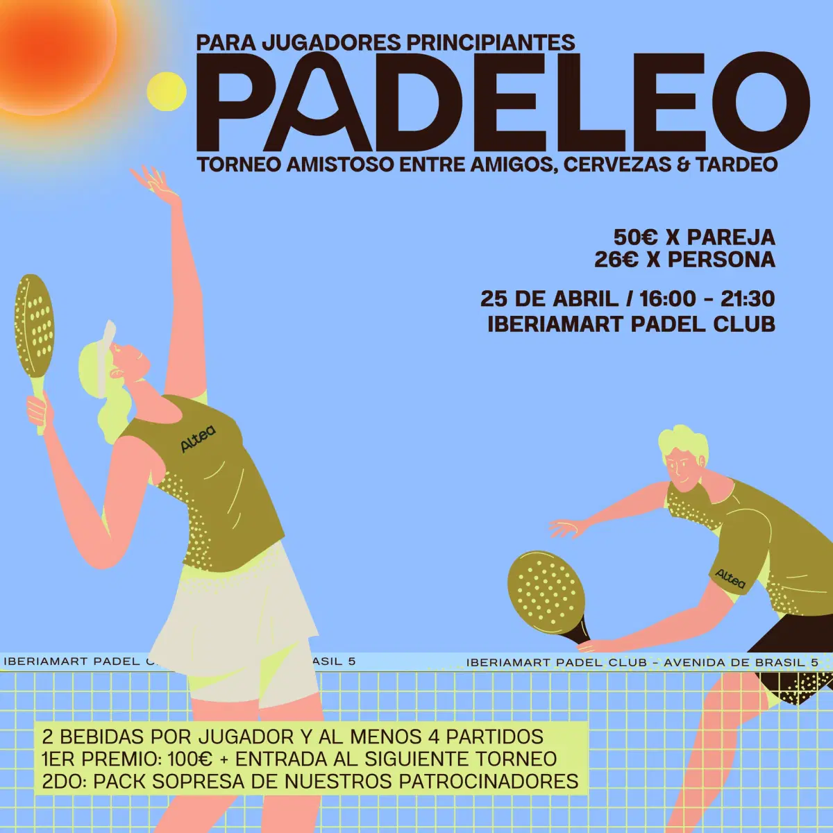 Padeleo - Torneo amistoso entre amigos, cervezas & tardeo - PARA PRINCIPIANTES đŸÂ đ„